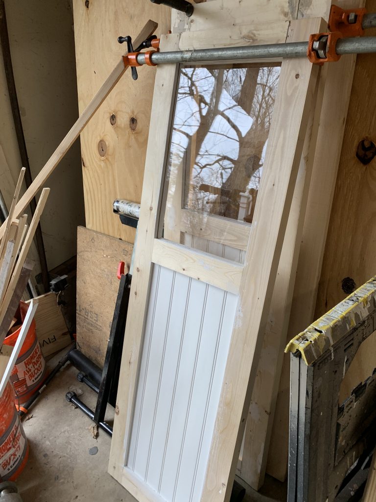 Barn doors being made