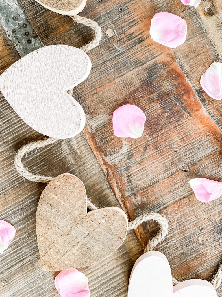 Small Wood Hearts 