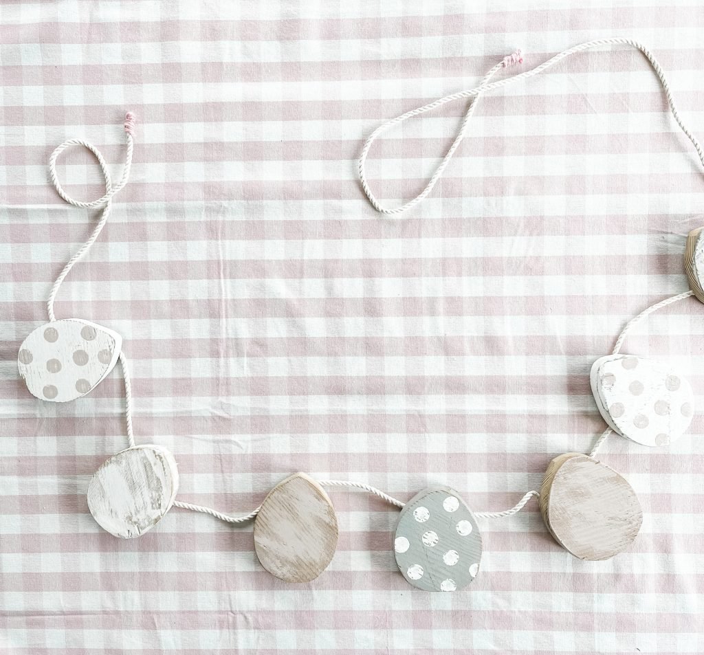 Wooden Egg Garland