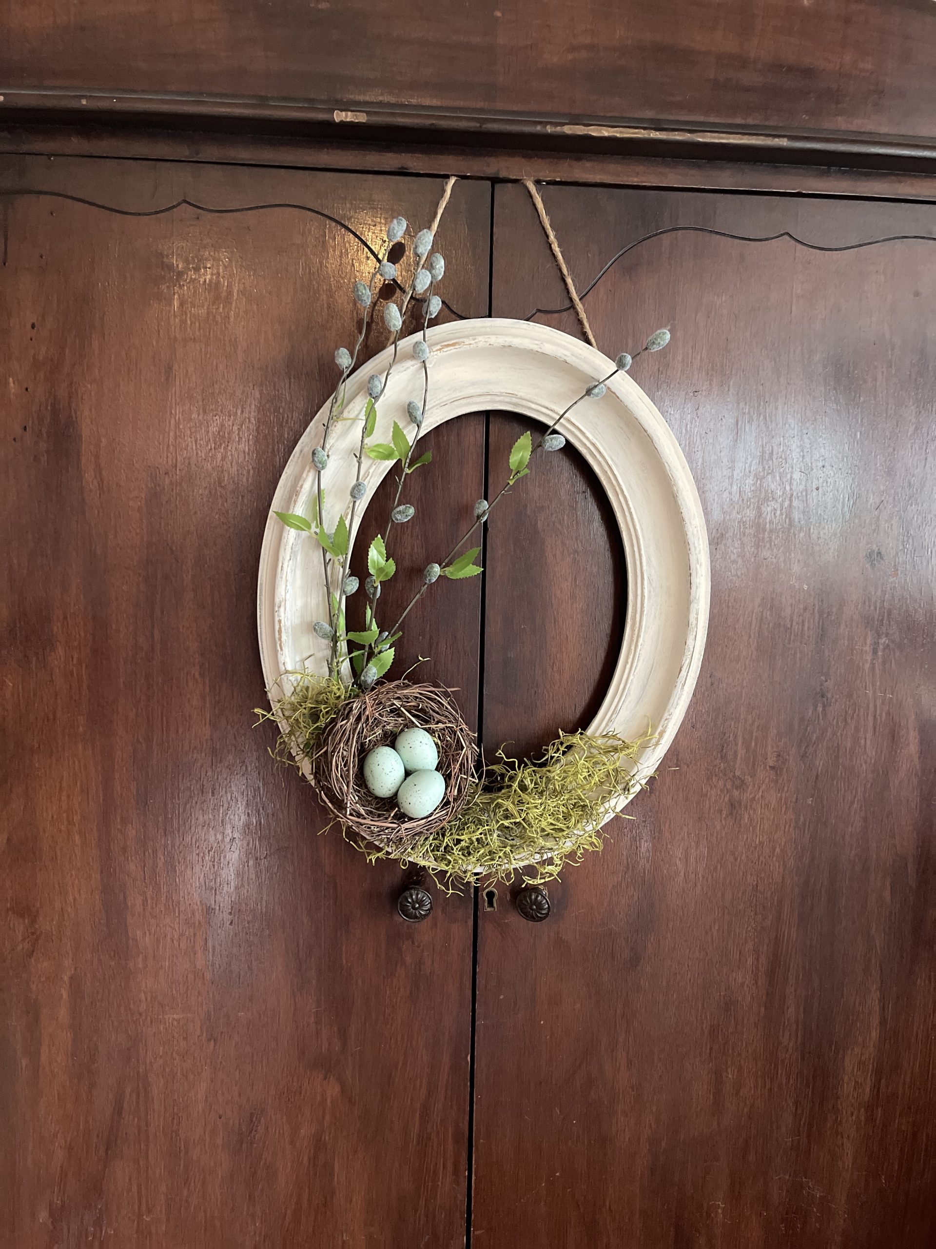 vintage frame wreath