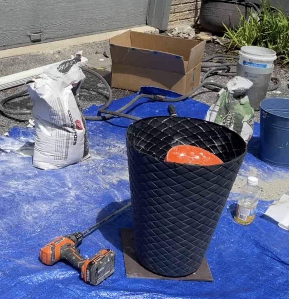 HOW TO MAKE A CONCRETE SIDE TABLE Saved from Salvage