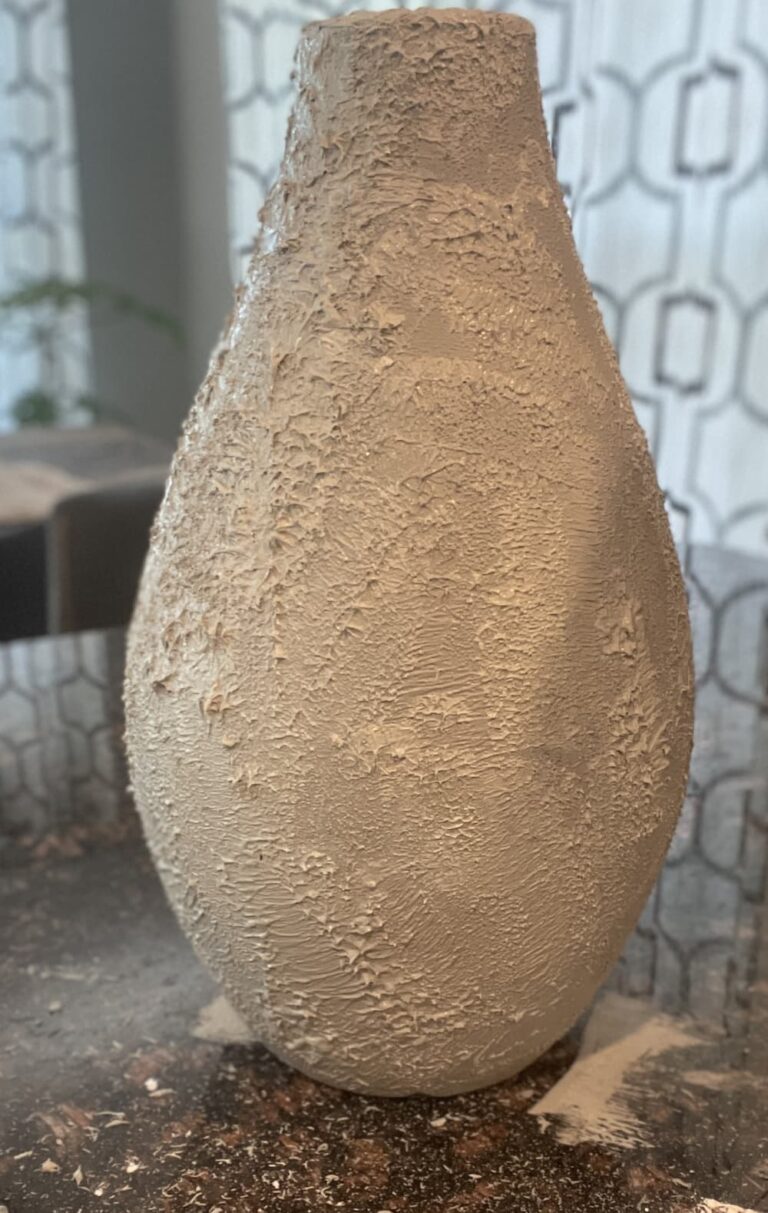 PAINT GLASS TO LOOK LIKE POTTERY Saved from Salvage