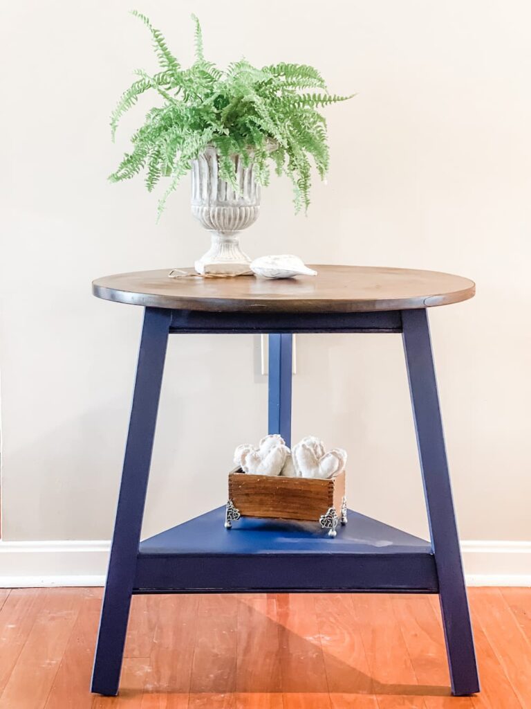 Paint and Stain an Upcycled Table