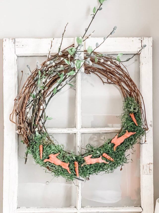 HOW TO MAKE A SPRING GRAPEVINE WREATH