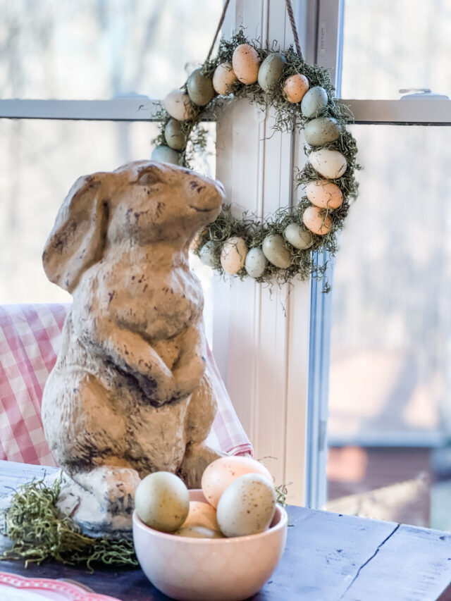 EASY EGG WREATH FOR SPRING