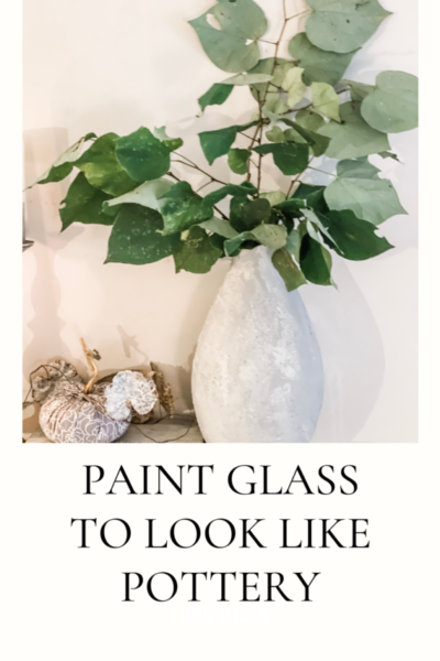 paint glass to look like pottery