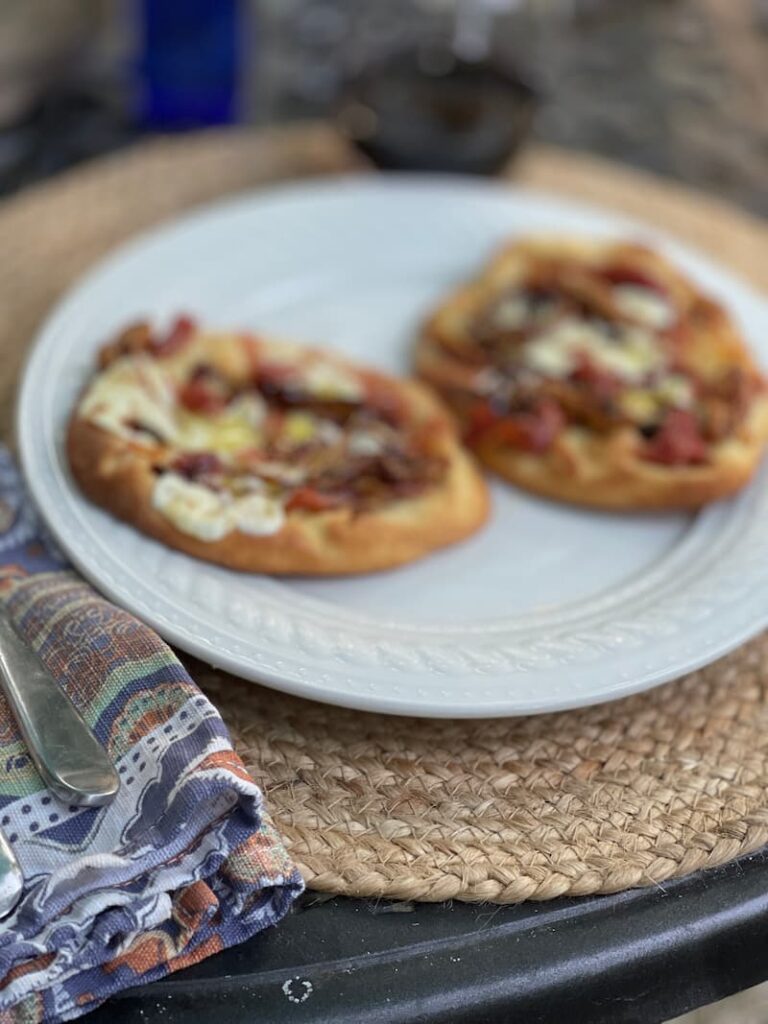 TWO COOKED FIG FLATBREADS