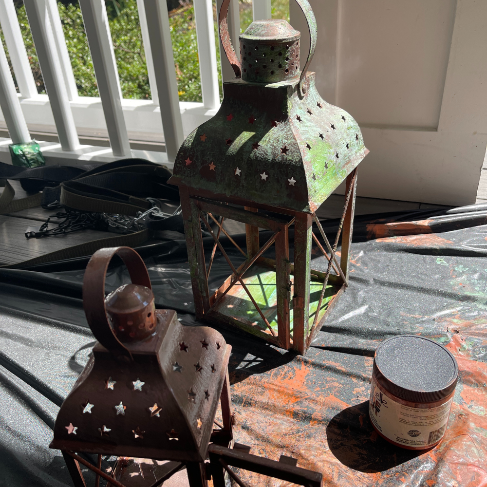 HOW TO MAKE EASY COPPER PATINA LANTERNS - Saved from Salvage
